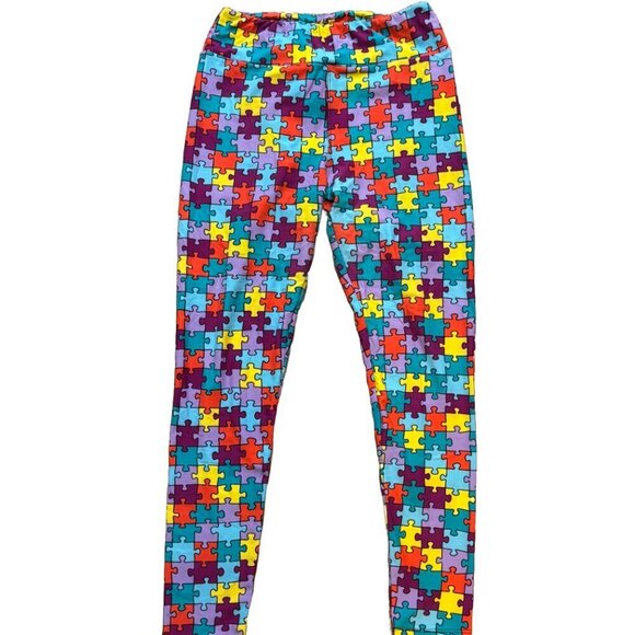 LuLaRoe Pants - LulaRoe Autism Puzzle Piece Leggings - One Size